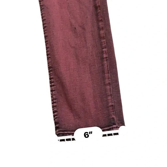 TRUE RELIGION Wine SZ  29 Motto Distressed Women’s Jeans Skinny Contrast Stitch - Picture 13 of 13